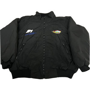 Vintage Mike Wallace Spam Racing Jacket Sz XXL Hartwell ViaSport Polar Fleece